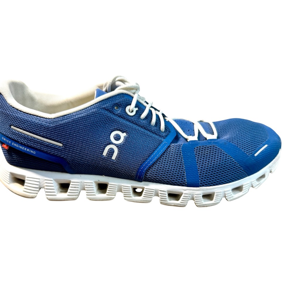 On Cloud Running Shoes 10.5 Denim Blue White Swiss Engineering Sneakers 59.98901